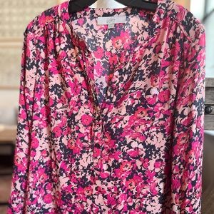 Ann Taylor Loft Floral Blouse